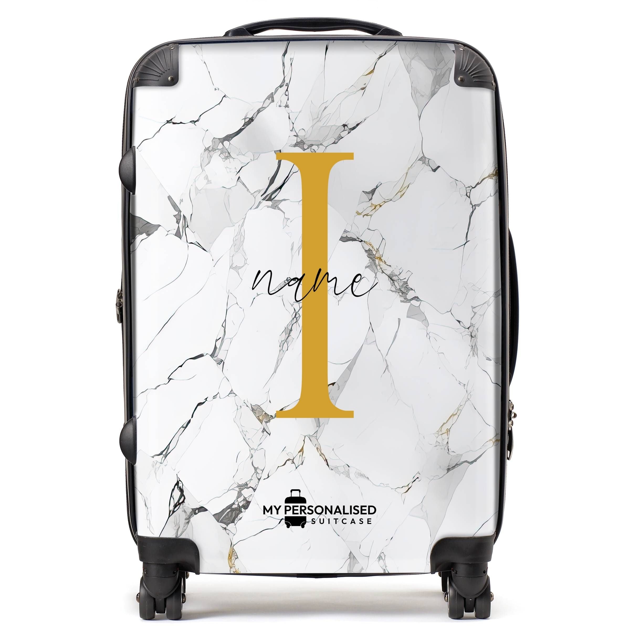 Personalised marble suitcase cheap on sale