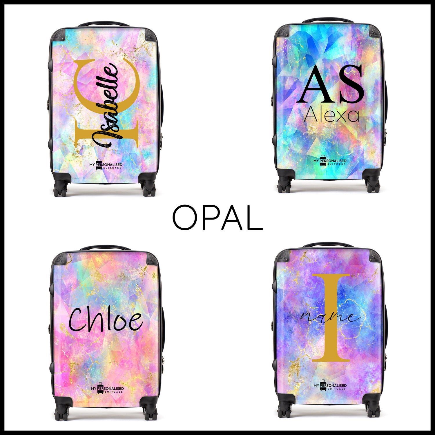 Personalised Suitcases - Opal