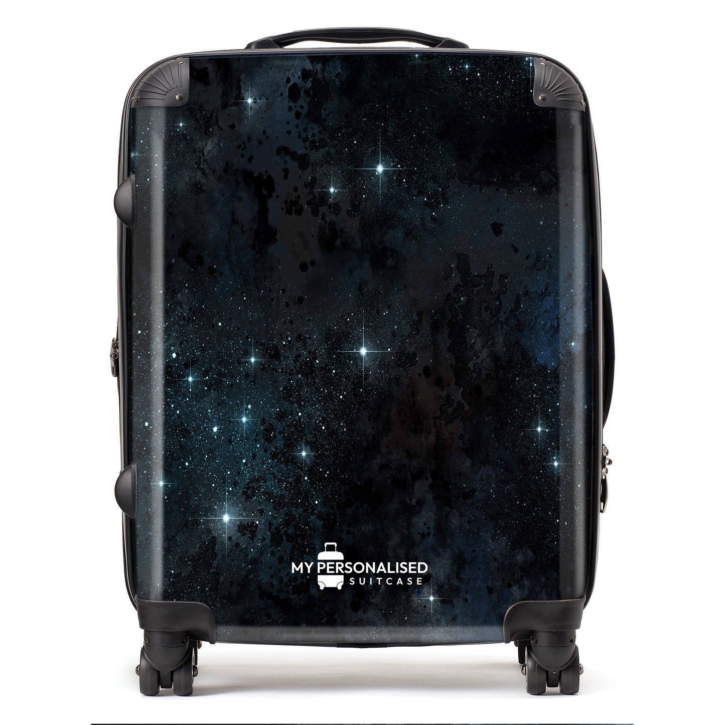 Personalised Awash with Stars Blue Suitcase