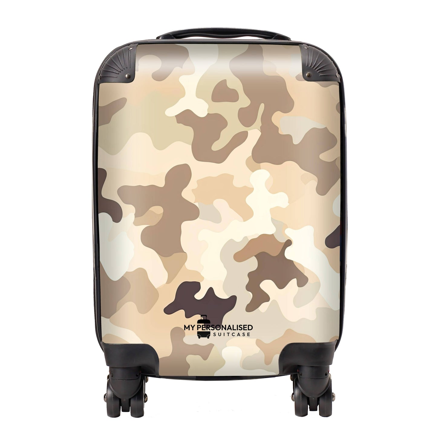 Personalised Brown Camouflage Suitcase