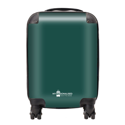 Personalised Dark Green Suitcase