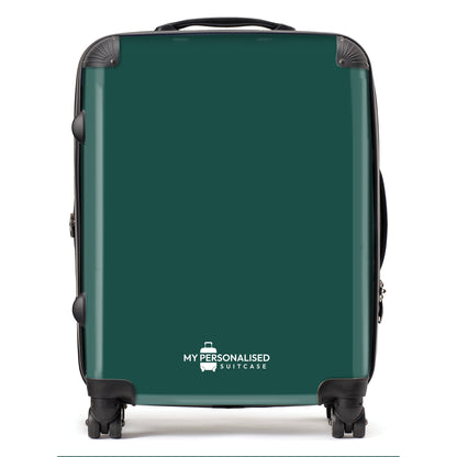 Personalised Dark Green Suitcase