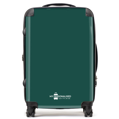 Personalised Dark Green Suitcase