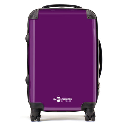 Personalised Dark Purple Suitcase