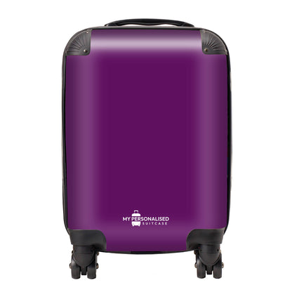 Personalised Dark Purple Suitcase