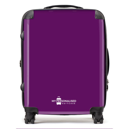 Personalised Dark Purple Suitcase