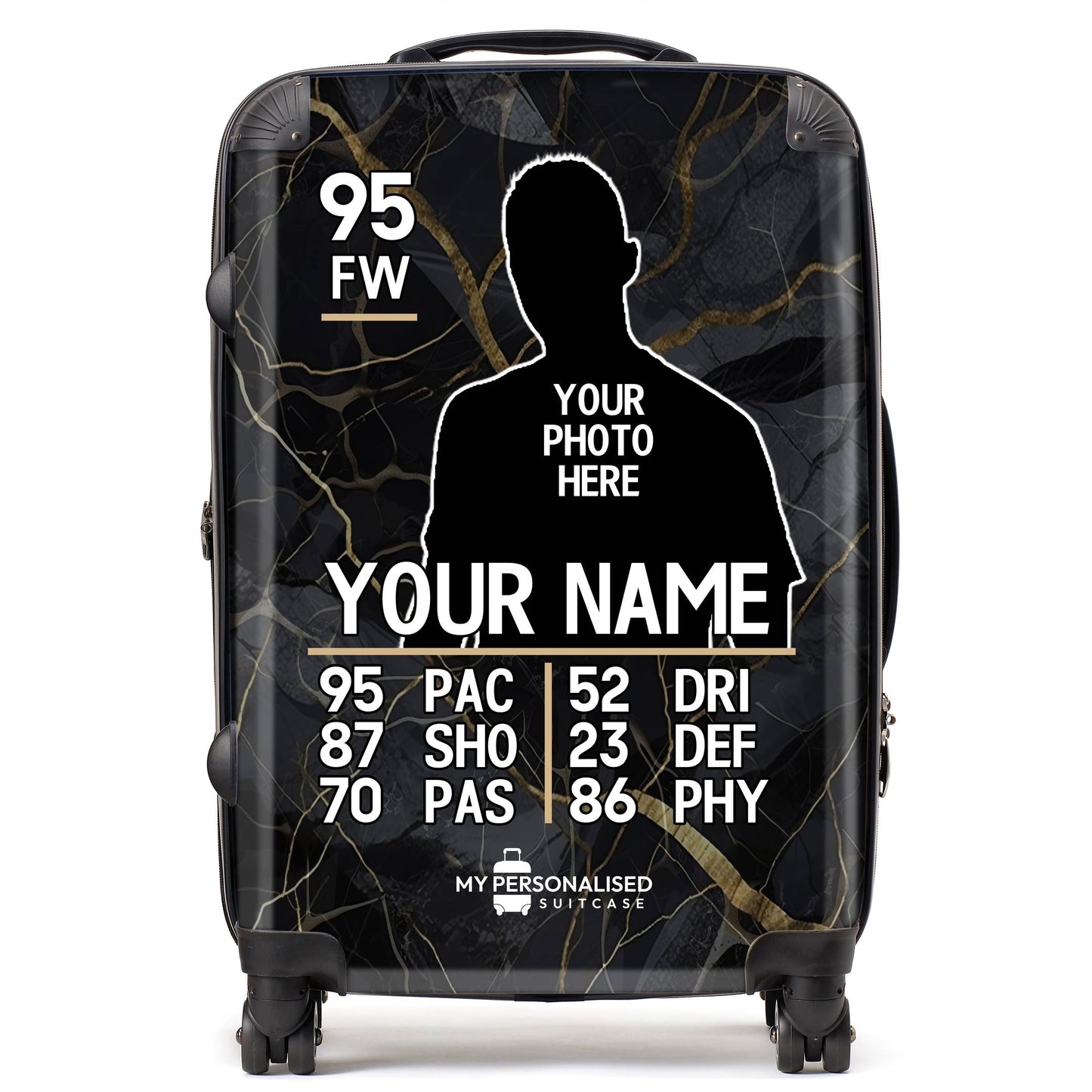 Personalised Suitcase - Football Player Card