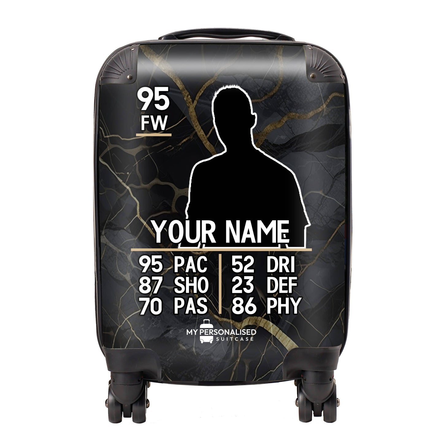 Personalised Suitcase - Football Player Card