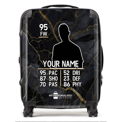 Personalised Suitcase - Football Player Card