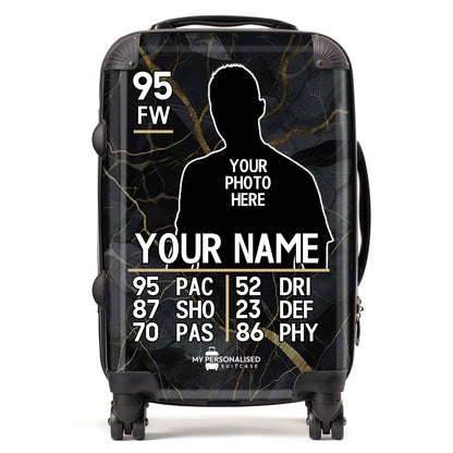 Personalised Suitcase - Football Player Card