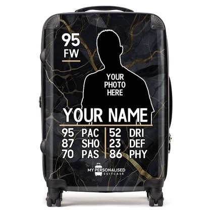 Personalised Suitcase - Football Player Card