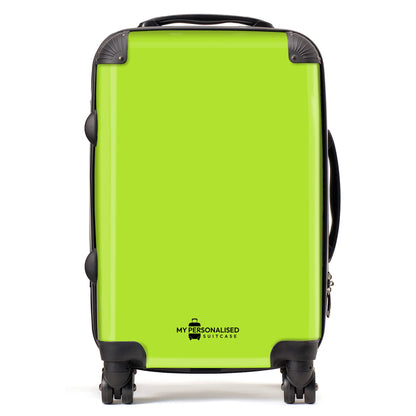 Personalised Lime Green Suitcase