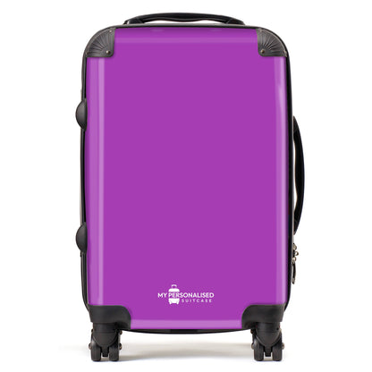 Personalised Moonlight Purple Suitcase