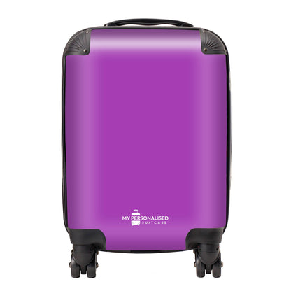 Personalised Moonlight Purple Suitcase