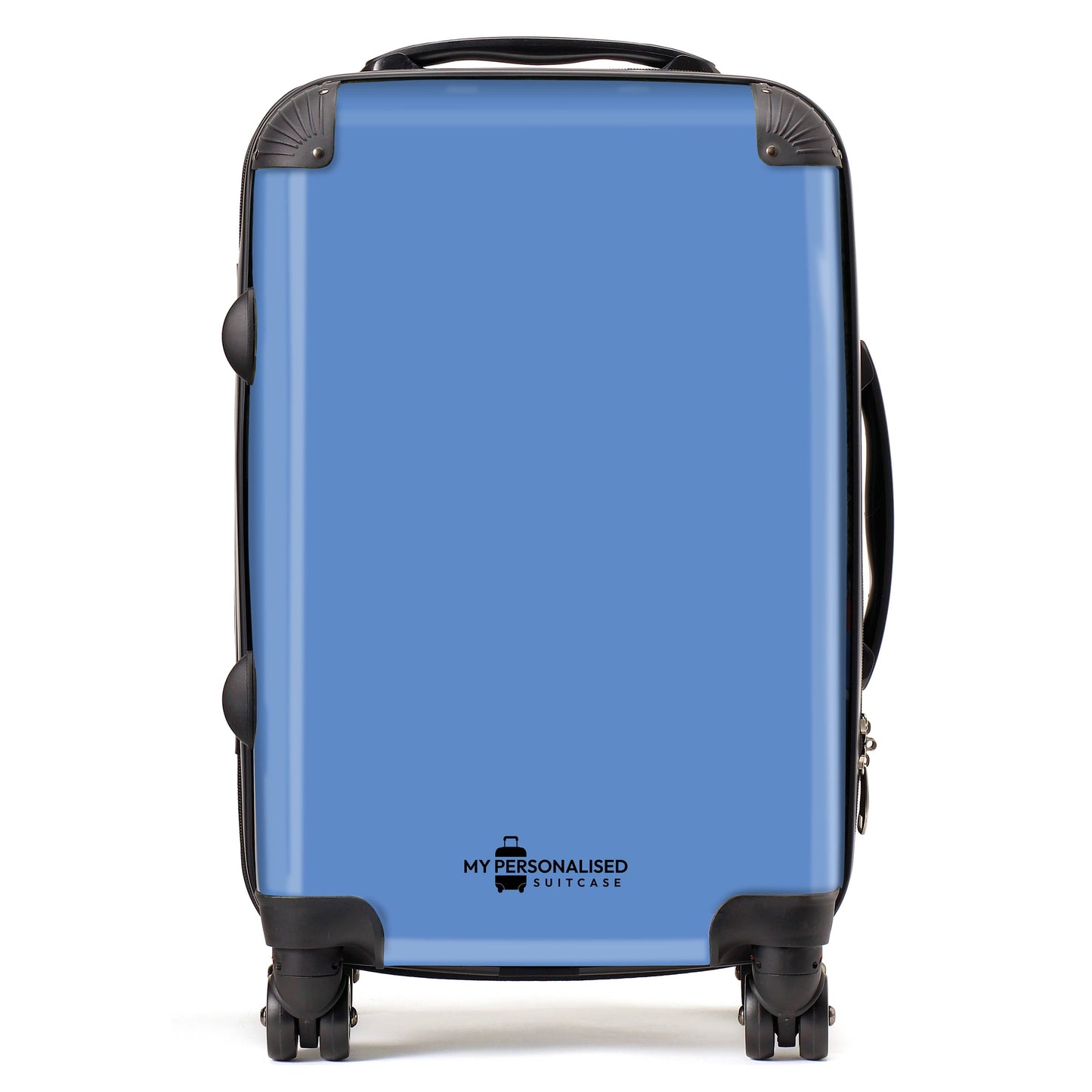 Personalised Nude Blue Suitcase