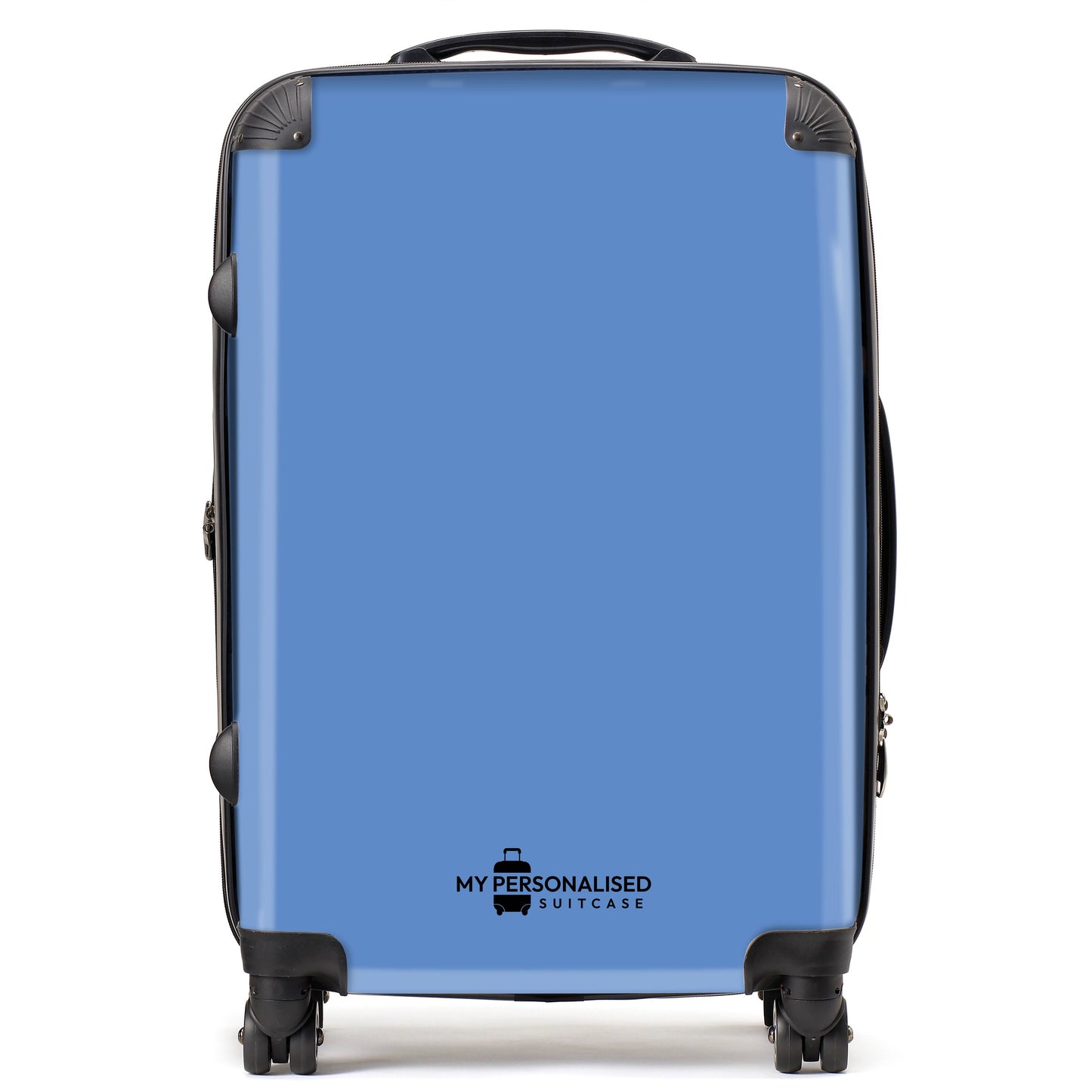 Personalised Nude Blue Suitcase