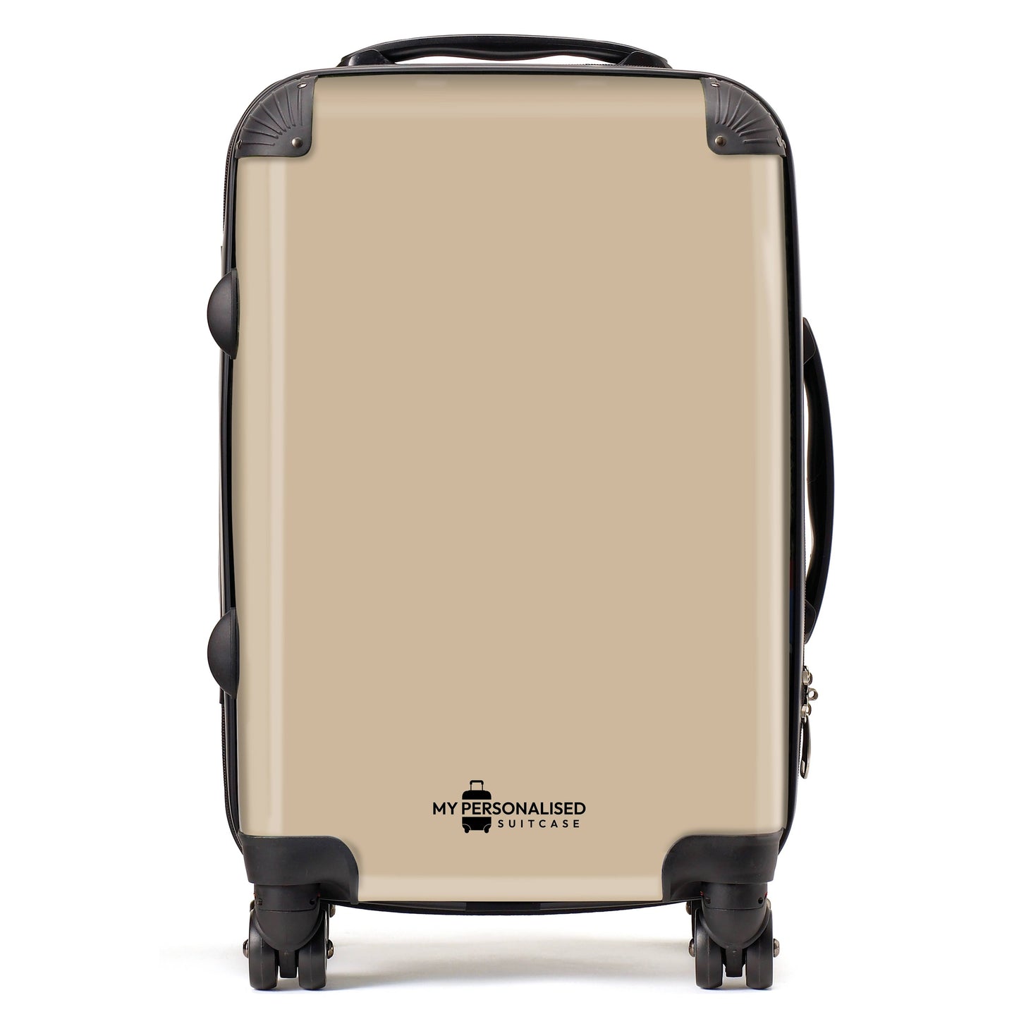 Personalised Nude Brown Suitcase