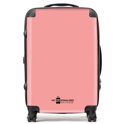 Personalised Nude Peach Suitcase