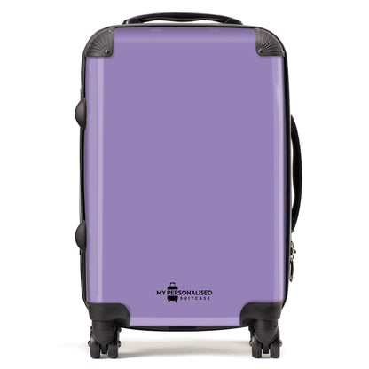 Personalised Nude Purple Suitcase