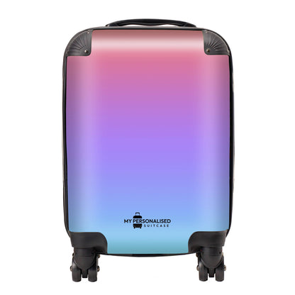 Personalised Blue, Purple and Red Ombre Gradient Suitcase