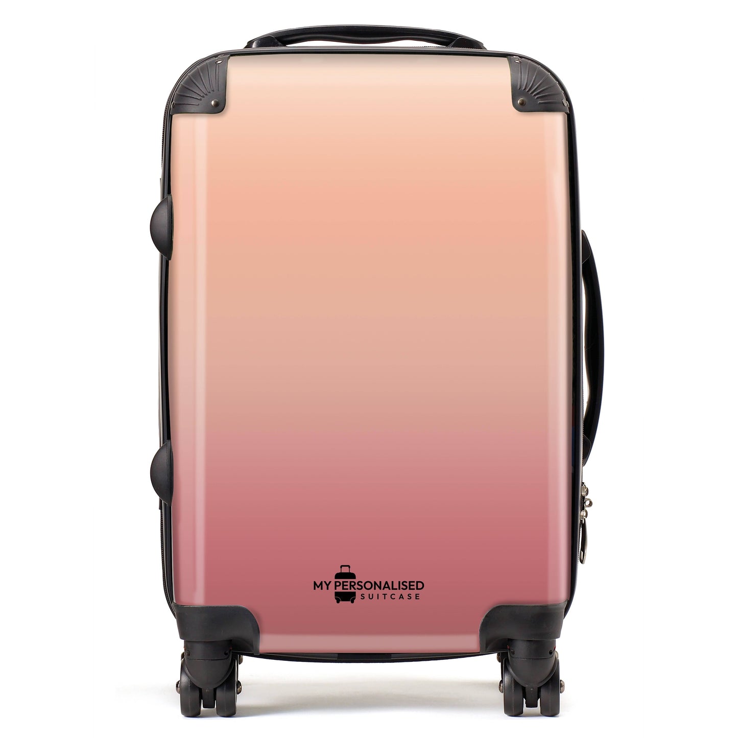 Personalised Nude Peach Ombre Gradient Suitcase