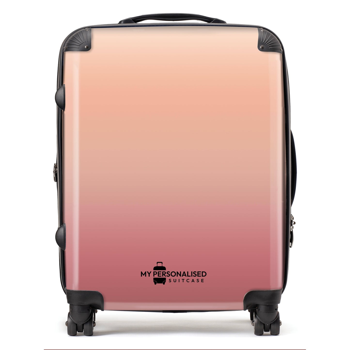 Personalised Nude Peach Ombre Gradient Suitcase