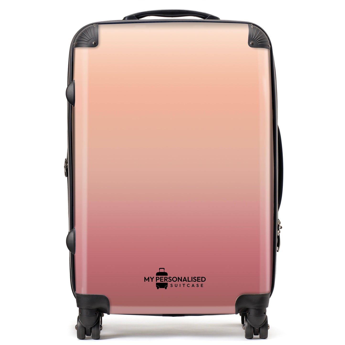 Personalised Nude Peach Ombre Gradient Suitcase