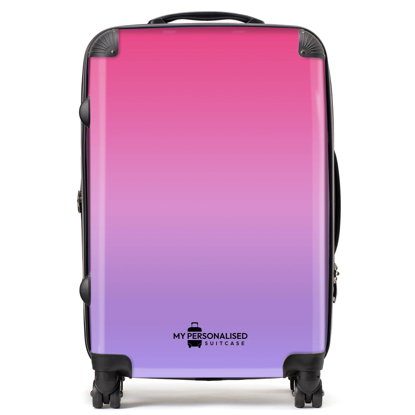 Personalised Purple and Pink Ombre Gradient Suitcase