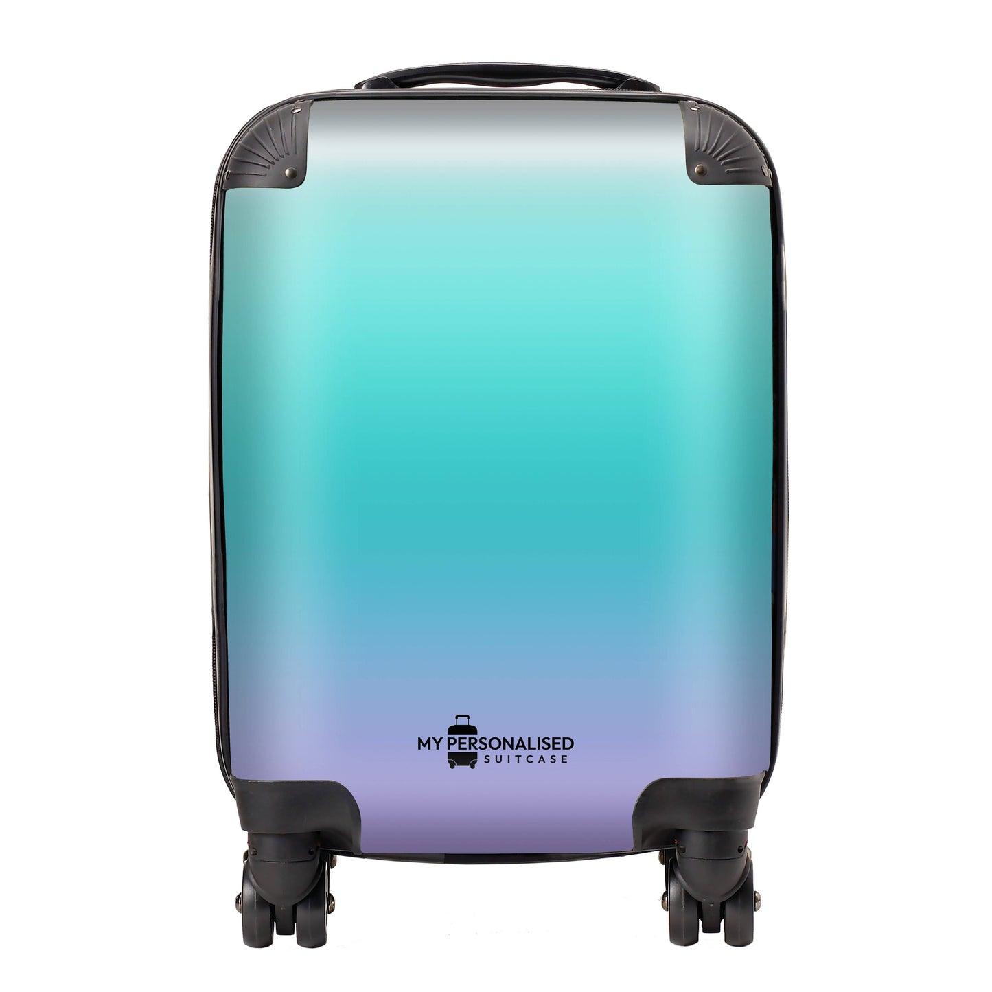 Personalised Purple and Blue Ombre Gradient Suitcase