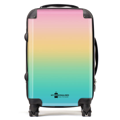 Personalised Rainbow Ombre Gradient Suitcase