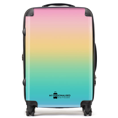 Personalised Rainbow Ombre Gradient Suitcase