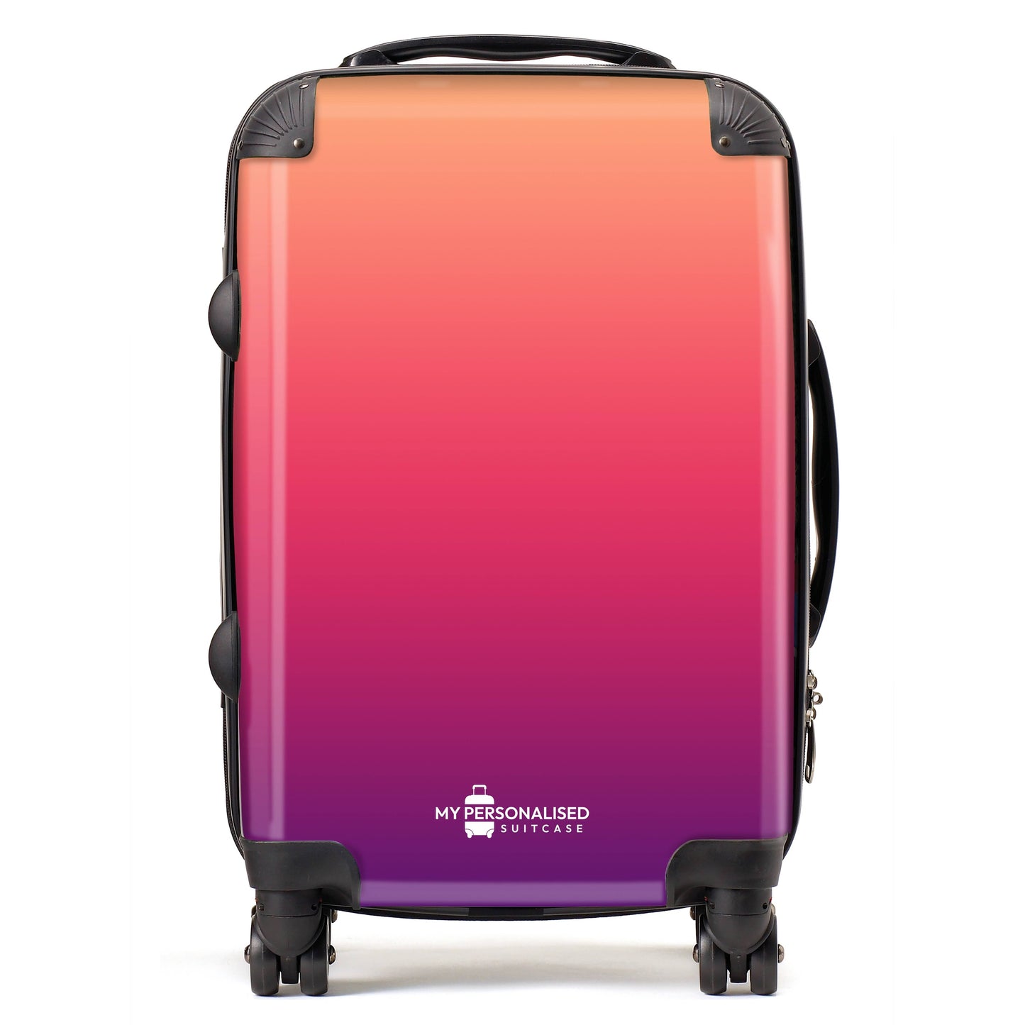 Personalised Purple, Red and Orange Ombre Gradient Suitcase