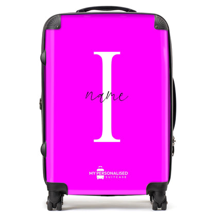 Personalised Baby Pink Suitcase