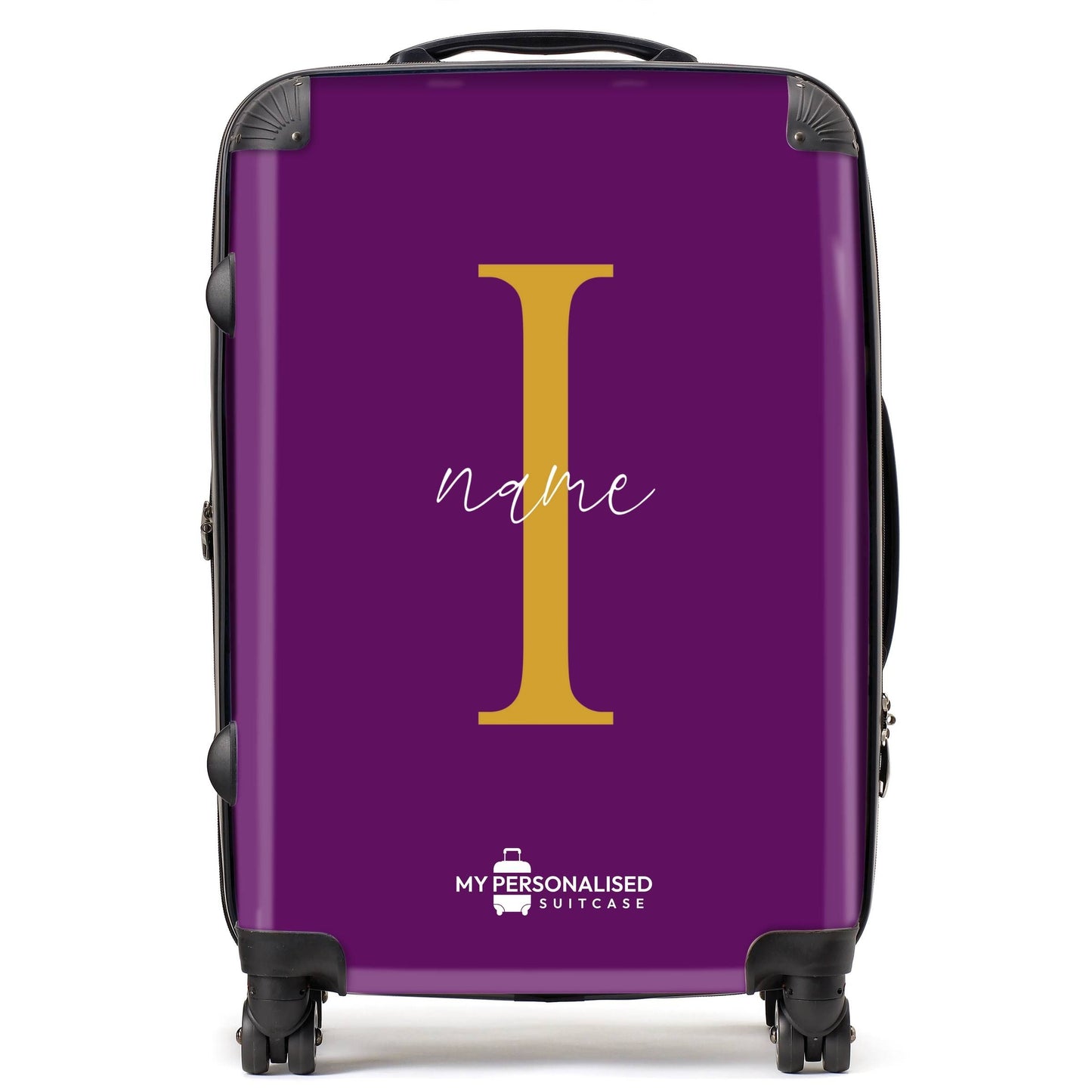 Personalised Dark Purple Suitcase