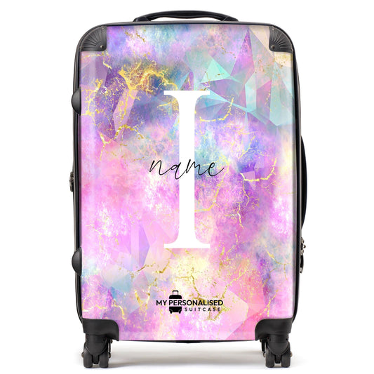 Personalised Opal Pattern Suitcase - 8