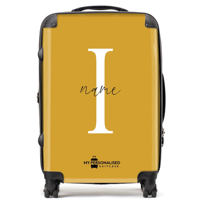 Personalised Orange Suitcase