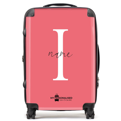 Personalised Pastel Pink Suitcase