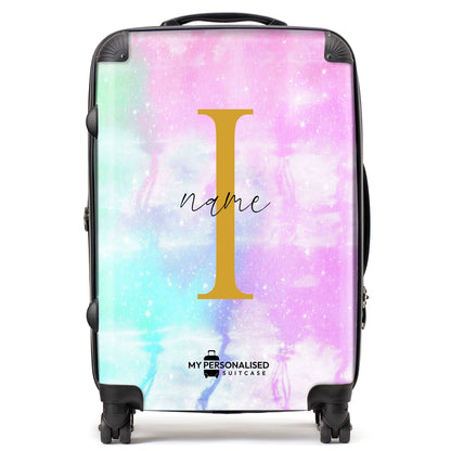 Personalised Pastel Tie Dye Suitcase - 1