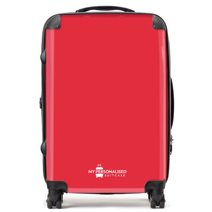 Personalised Red Suitcase