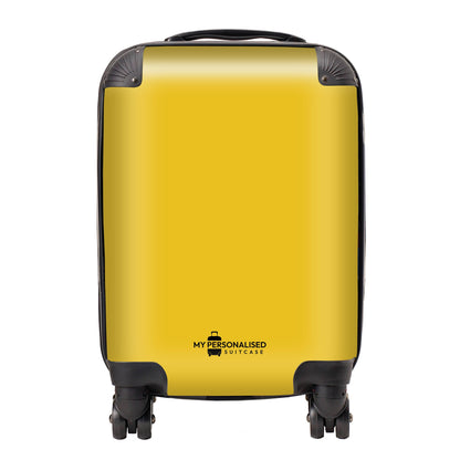 Personalised Yellow Suitcase